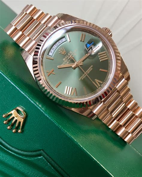 olive face mens rolex|Rolex day date watches.